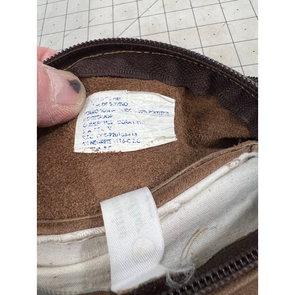 Vintage Brown Genuine Leather Fanny Pack Adjustable Strap Multiple Pockets - Picture 5 of 10